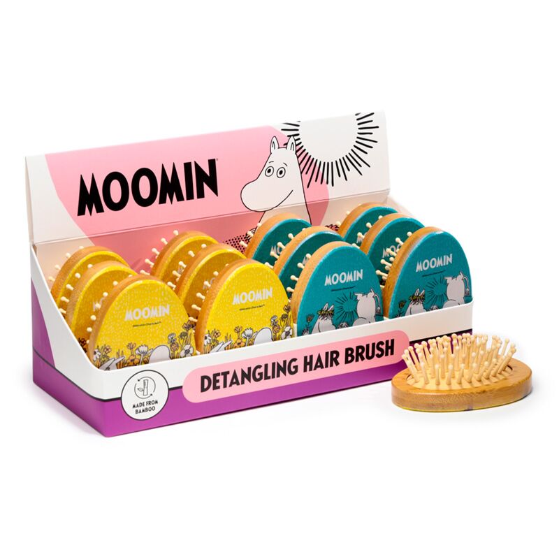 Afbeelding laden in galerijviewer, Union moomin-vormige bamboe haarborstel
