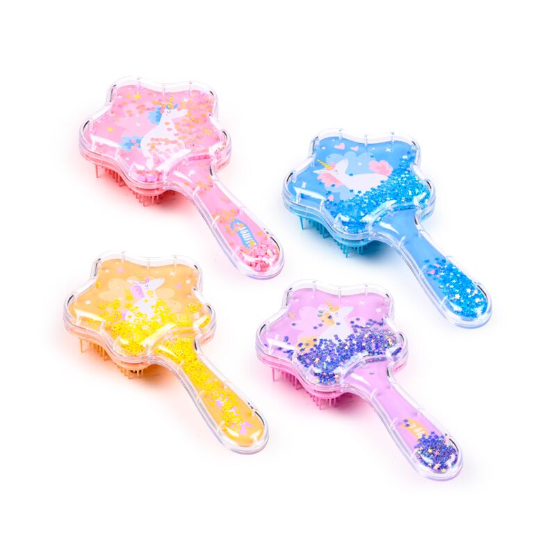Afbeelding laden in galerijviewer, Unicorn magic ster glitter haarborstel
