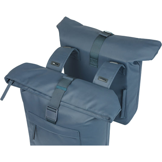 Basil b.v. dubbele fietstas basil brooklyn 41l 14 x 30 x 37 cm - blauw