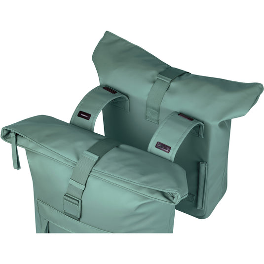 Basil b.v. dubbele fietstas basil brooklyn 41l 14 x 30 x 37 cm - groen