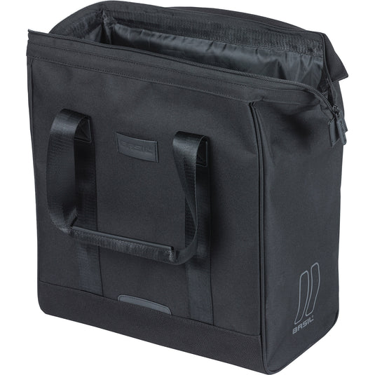 Basil fietsshopper grand mik hooks 23l 12 x 35 x 35 cm - zwart