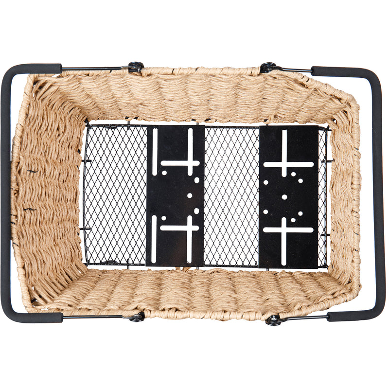 Afbeelding laden in galerijviewer, Basil fietsmand cento rattan look multi system 40 x 25 x 12 cm - seagrass
