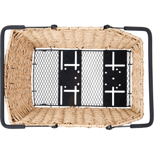 Basil fietsmand cento rattan look multi system 40 x 25 x 12 cm - seagrass