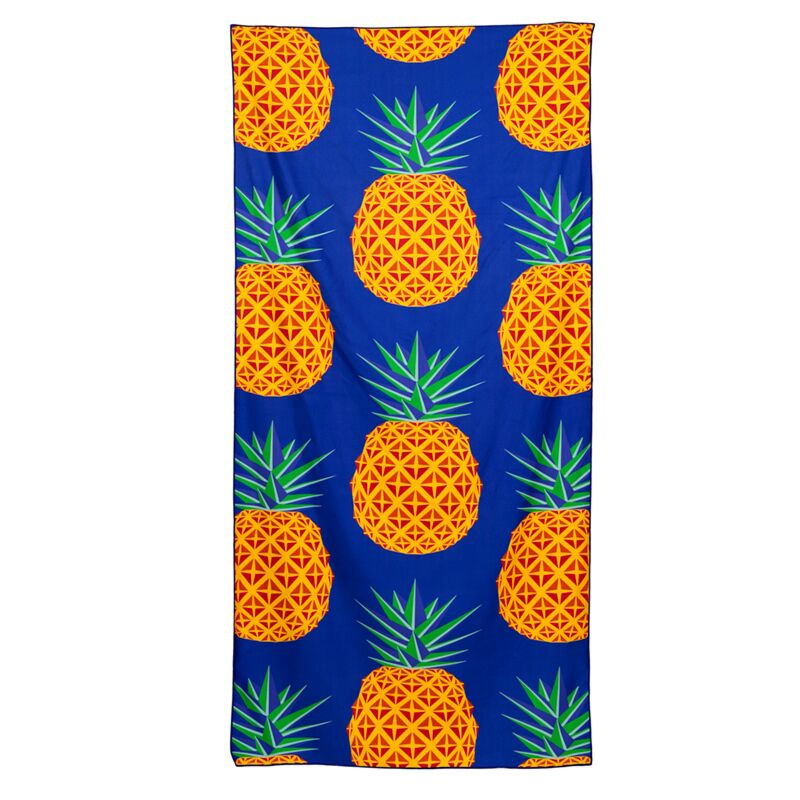Afbeelding laden in galerijviewer, Ananas print microvezel strandhanddoek
