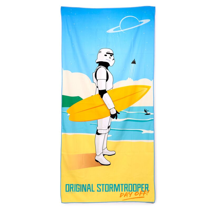 Afbeelding laden in galerijviewer, The original stormtrooper surf day microvezel strandhanddoek
