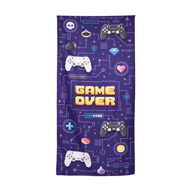 Afbeelding laden in galerijviewer, Game over microvezel strandhanddoek
