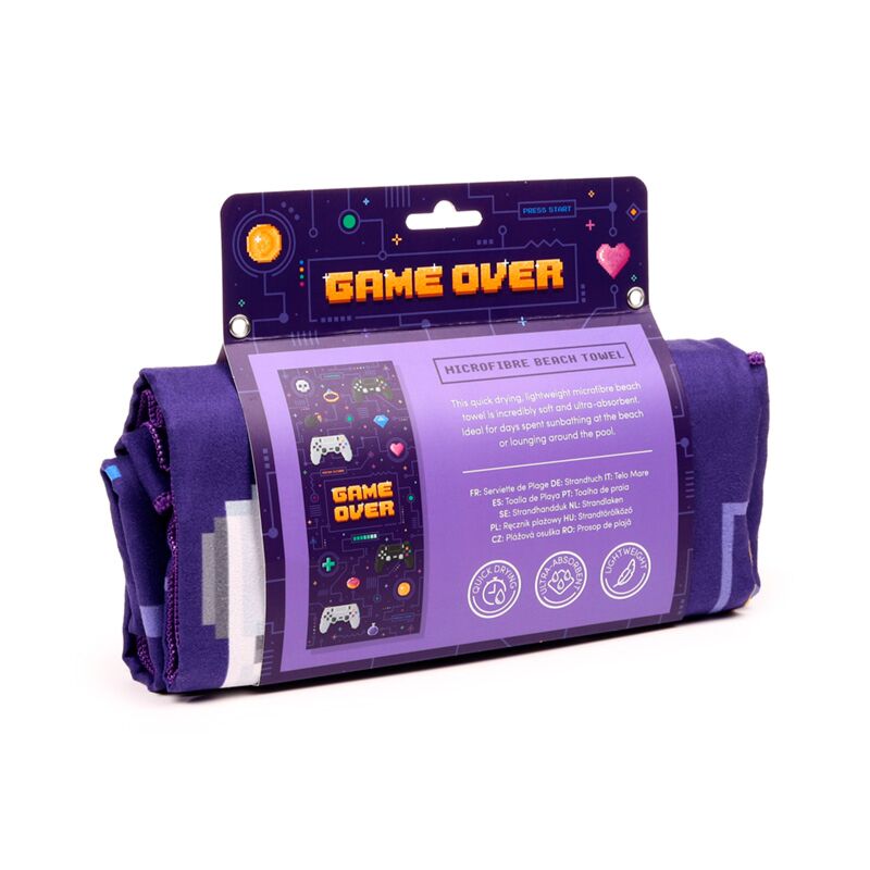 Afbeelding laden in galerijviewer, Game over microvezel strandhanddoek

