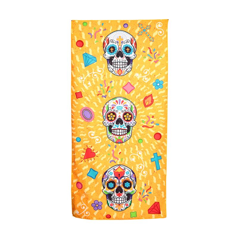 Afbeelding laden in galerijviewer, Dia de los muertos microvezel strandhanddoek

