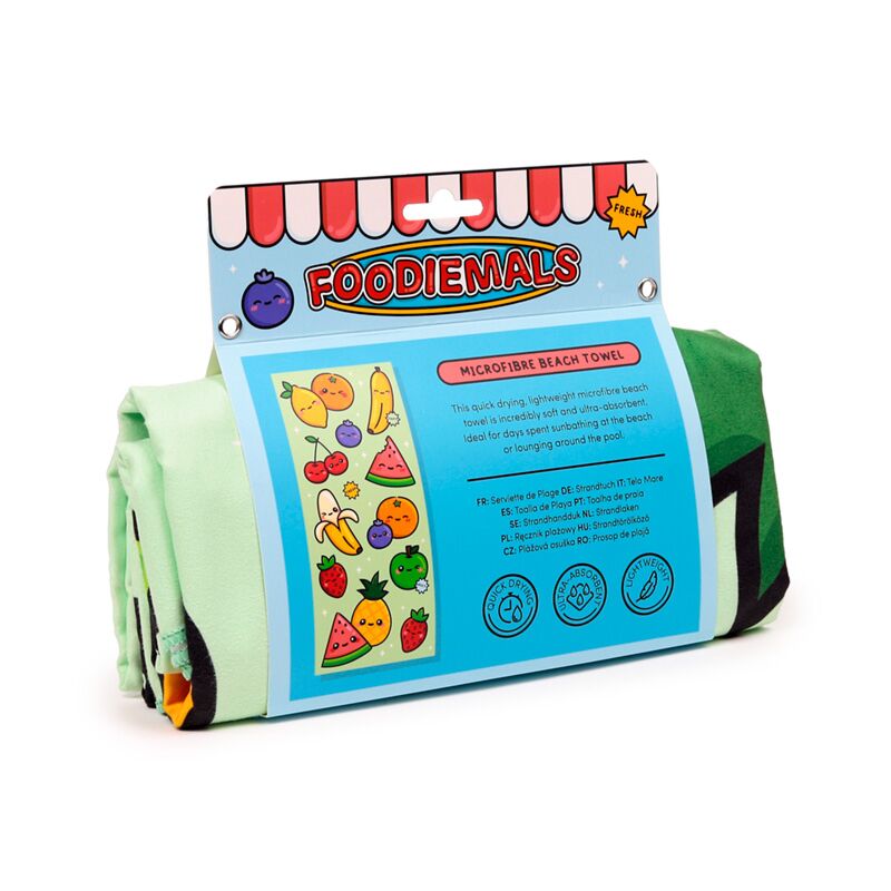 Afbeelding laden in galerijviewer, Foodiemals watermeloen zomerfruit microvezel strandhanddoek
