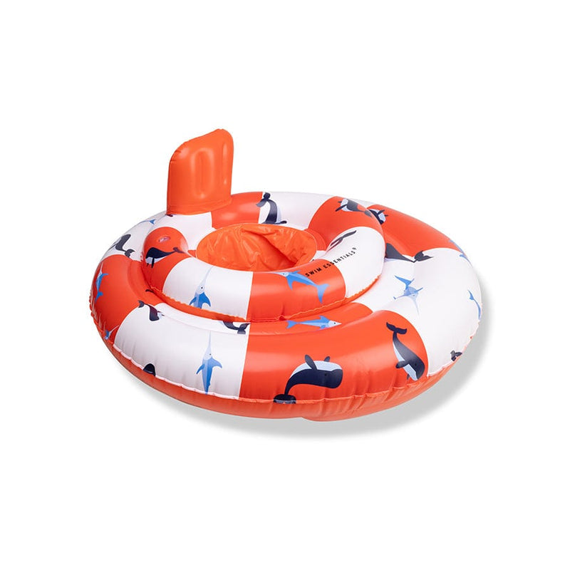 Afbeelding laden in galerijviewer, Ocean stripes | wit rode baby float 0-1 jaar
