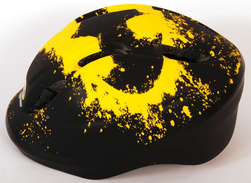 Afbeelding laden in galerijviewer, skate fietshelm Batman juniGoud 52-56 cm zwart geel

