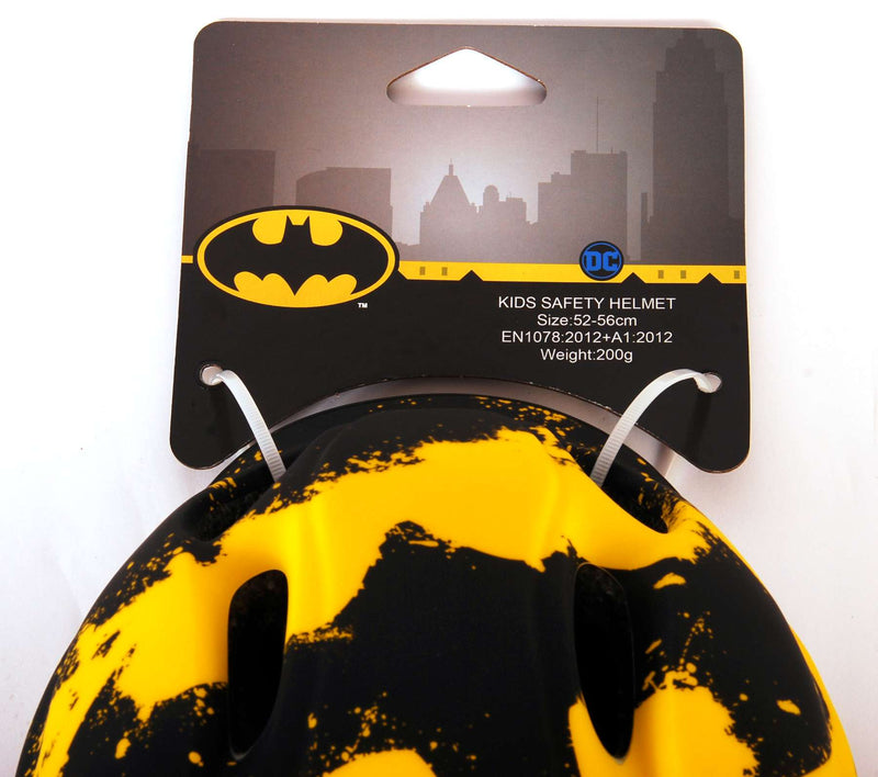 Afbeelding laden in galerijviewer, skate fietshelm Batman juniGoud 52-56 cm zwart geel
