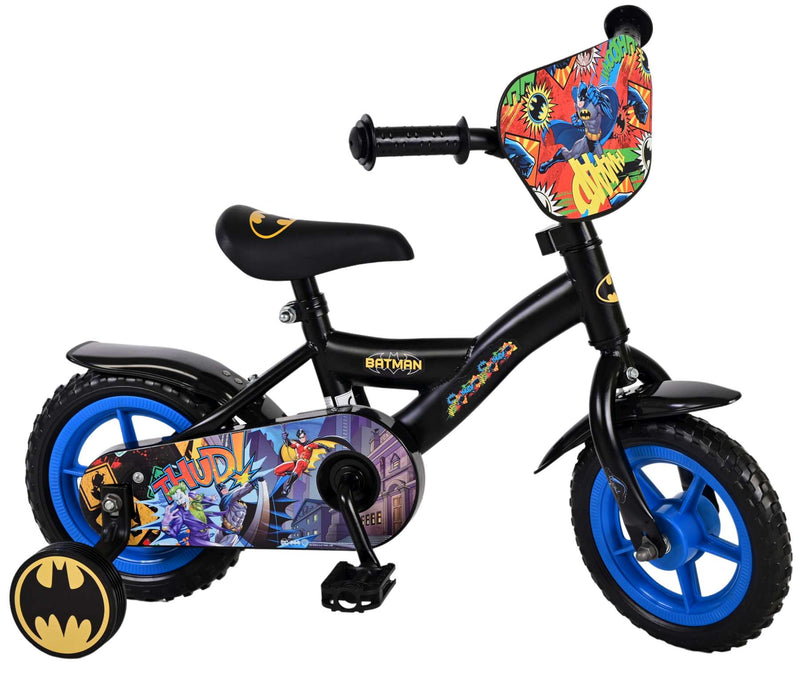 Afbeelding laden in galerijviewer, Batman Kinderfiets Jongens 10 inch Zwart Doortrapper
