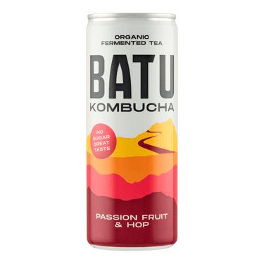 Batu kombucha passion fruit hop blik (12x 25cl)