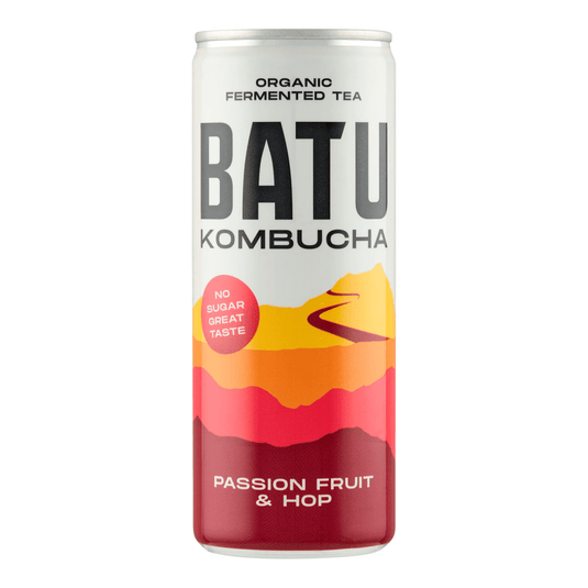 Batu kombucha passion fruit hop blik (12x 25cl)
