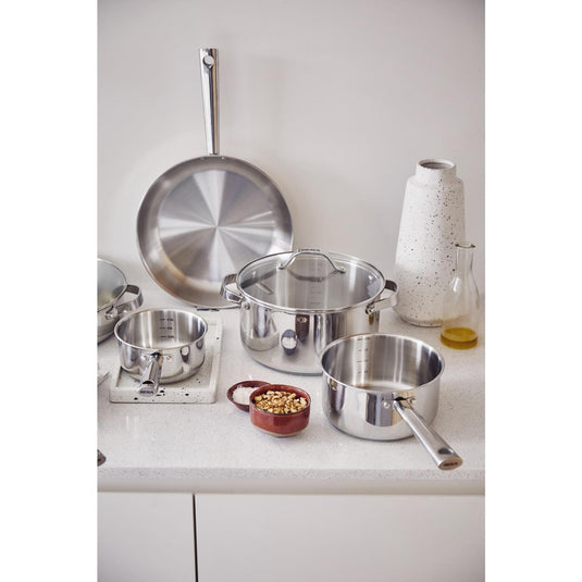 Beka cicla sauteerpan met glazen deksel 24cm rvs