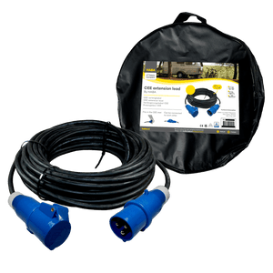 Ngk verleabel 25 meter neopreen 3x 1.5mm² - cee stekker en cee contrastekker - in tas