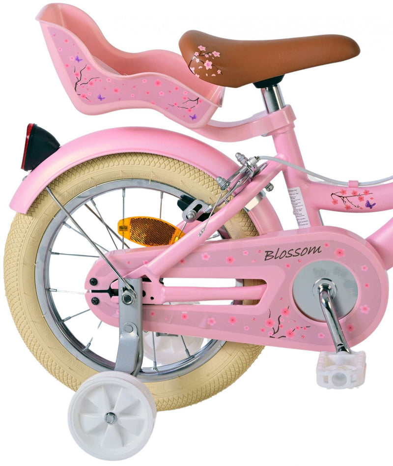 Afbeelding laden in galerijviewer, Volare Blossom Kinderfiets Meisjes 14 inch Roze Twee Handremmen

