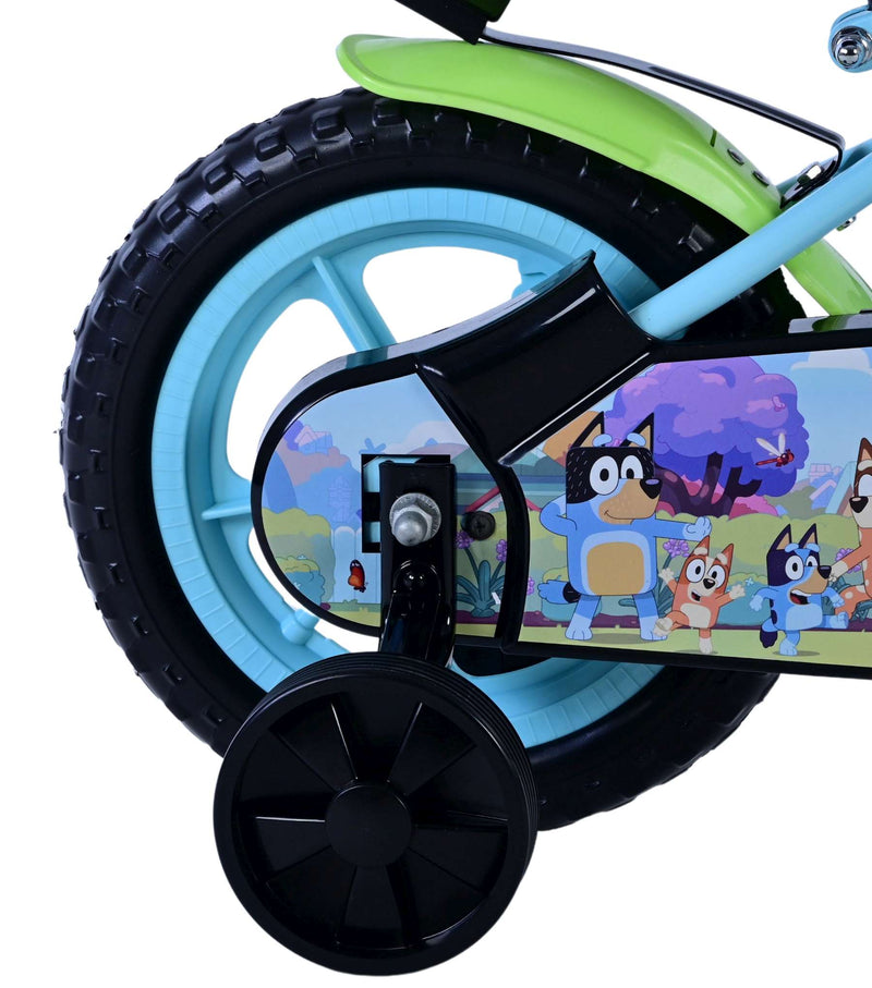 Afbeelding laden in galerijviewer, Volare bluey kinderfiets - jongens - mag wheels - 12 inch - lichtblauw

