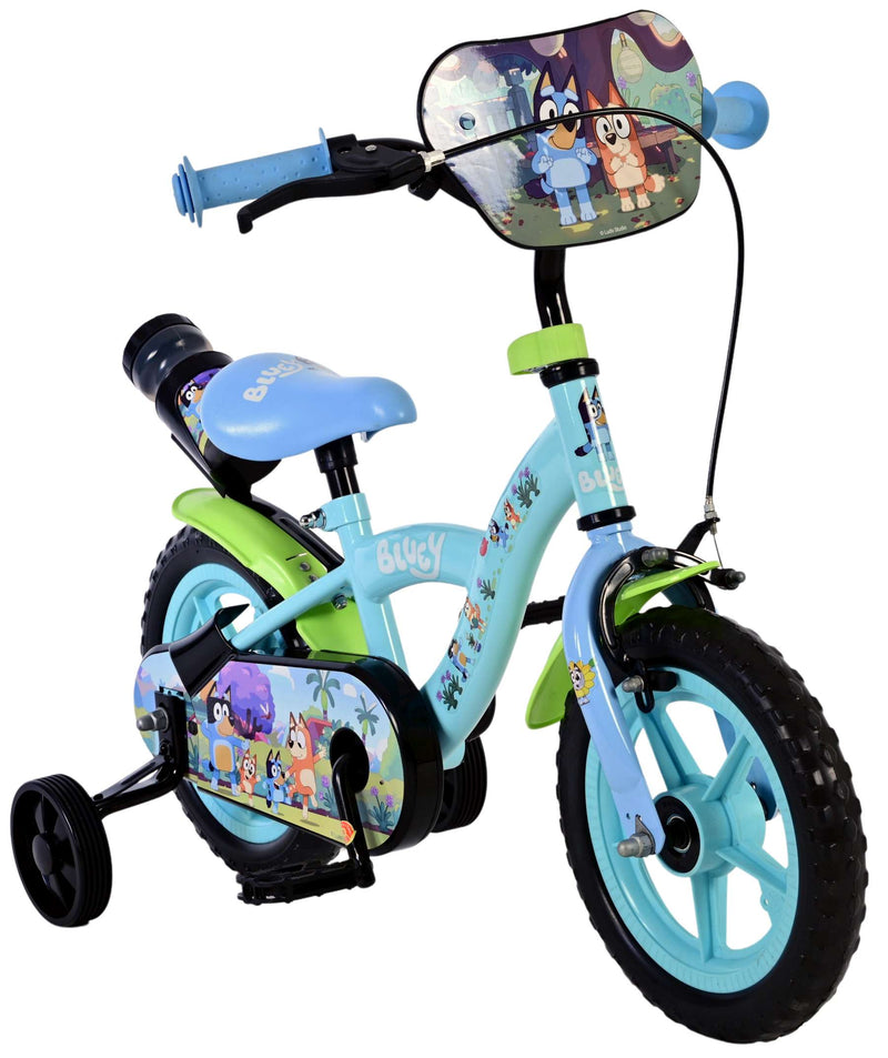 Afbeelding laden in galerijviewer, Volare bluey kinderfiets - jongens - mag wheels - 12 inch - lichtblauw
