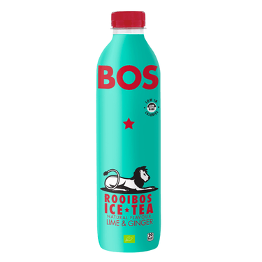 Bos ice tea lime ginger bio pet 6x 1000ml)