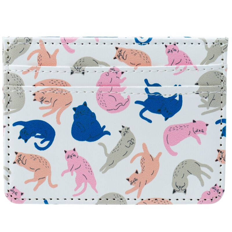 Afbeelding laden in galerijviewer, Cat's life stoffen rfid bescherming anti--skim kaarthouder
