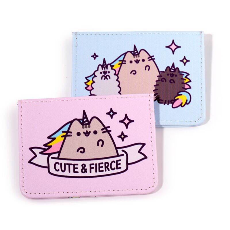 Afbeelding laden in galerijviewer, Union pusheen de kat stoffen rfid-bescherming kaarthouder
