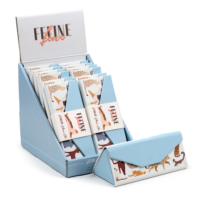 Afbeelding laden in galerijviewer, Feline fine katten opvouwbare zonnebril houder
