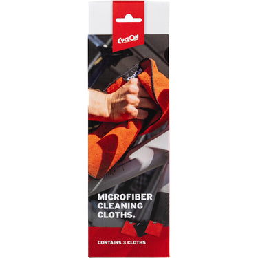Cyclon schoonmaakdoek set twee kleuren - rood zwart