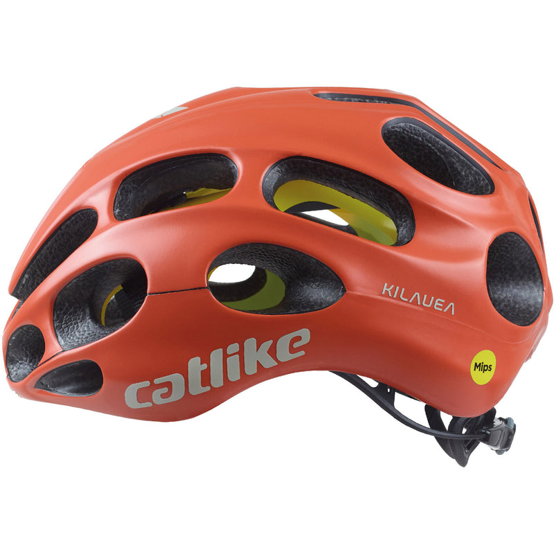 Afbeelding laden in galerijviewer, Buzaglo catlike racehelm kilauea mips maat m 55-57cm gold flame
