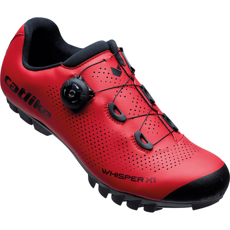 Afbeelding laden in galerijviewer, Catlike mtb schoenen whisper x1 mtb nylon maat 47 rood
