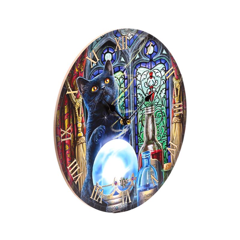 Afbeelding laden in galerijviewer, Lisa parker witches apprentice katten bedrukte klok

