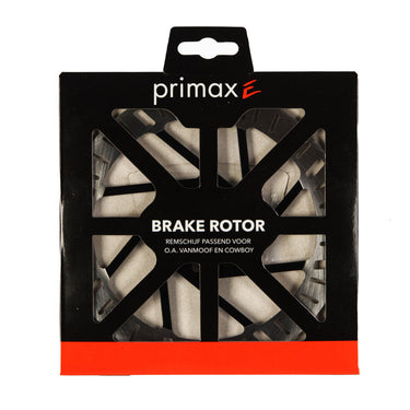 Elvedes primax e remschijf �160mm incl. 6 bouten zwart zilver