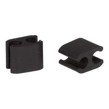 Elvedes kabelclips duo 5,0+5,0mm zwart (10st)