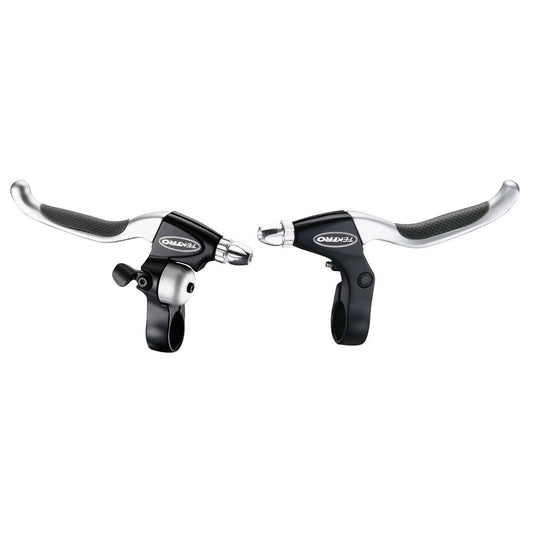 TEKTRO CL530TS+CL533RT Rollerbrake remgreepset 4-vinger zwart satijn met bel (hangverpakking)