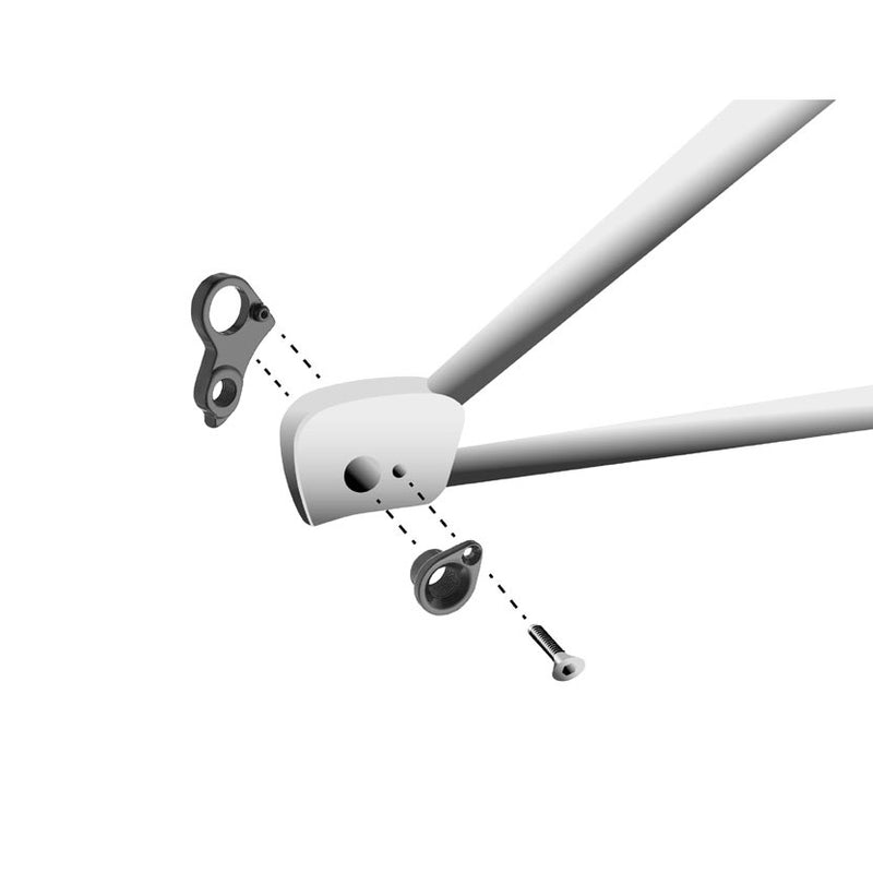 Afbeelding laden in galerijviewer, derailleurhanger GH-176 zwart
