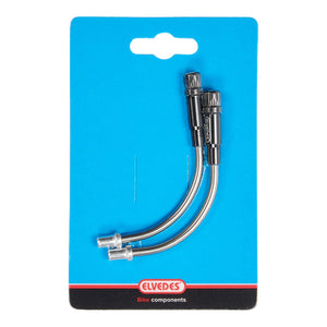 Verstelbare V-brake bochtjes 90° RVS (2 stuks)