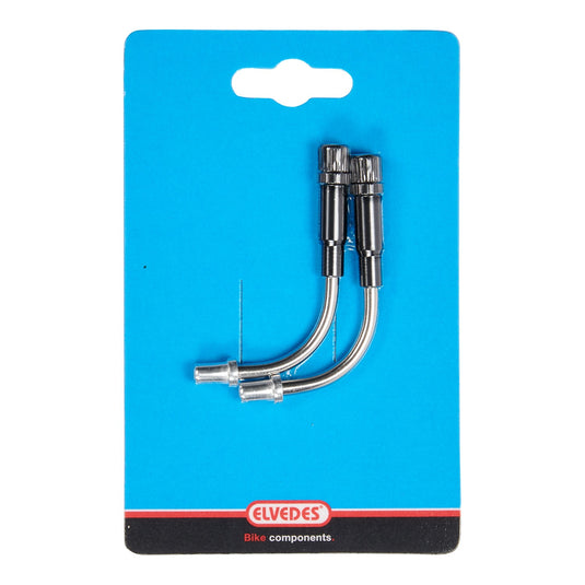 Elvedes Verstelbare V-brake bochtjes 90°Elvedes RVS kort model (2 stuks)