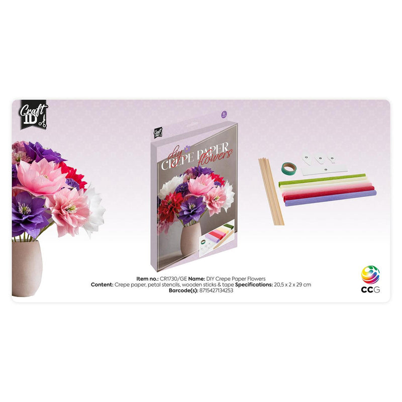 Afbeelding laden in galerijviewer, Craft id crepe knutsel bloemen
