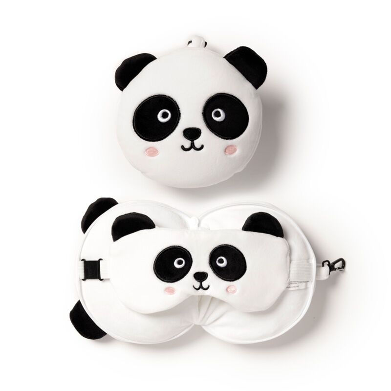 Afbeelding laden in galerijviewer, Ty relaxeazzz panda rond reiskussen slaapmasker
