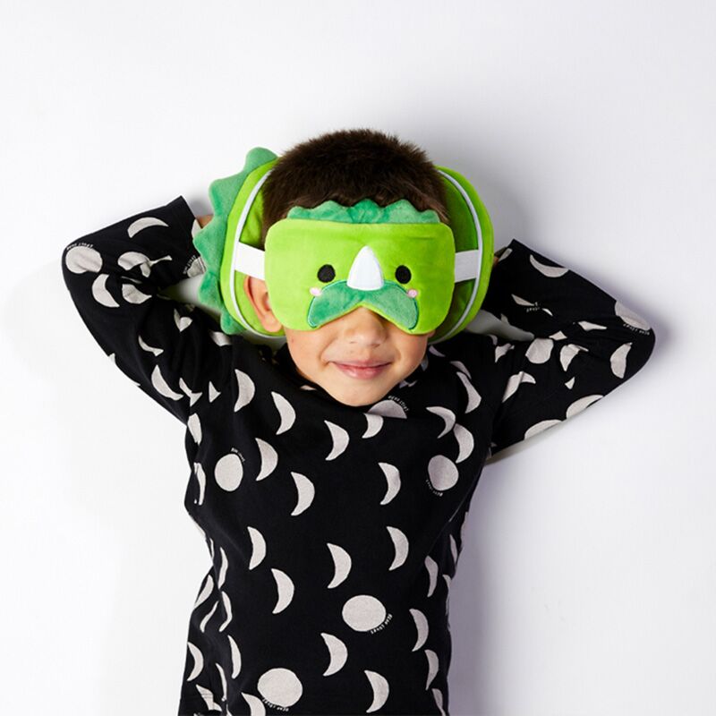 Afbeelding laden in galerijviewer, Ty relaxeazzz dinosaurus rond reiskussen slaapmasker
