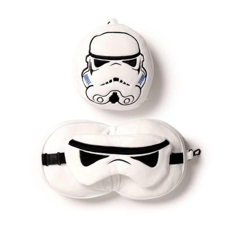 Afbeelding laden in galerijviewer, Ty relaxeazzz pluche the original stormtrooper rond reiskussen slaapmasker
