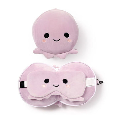 Ty relaxeazzz pluche octopus rond reiskussen slaapmasker