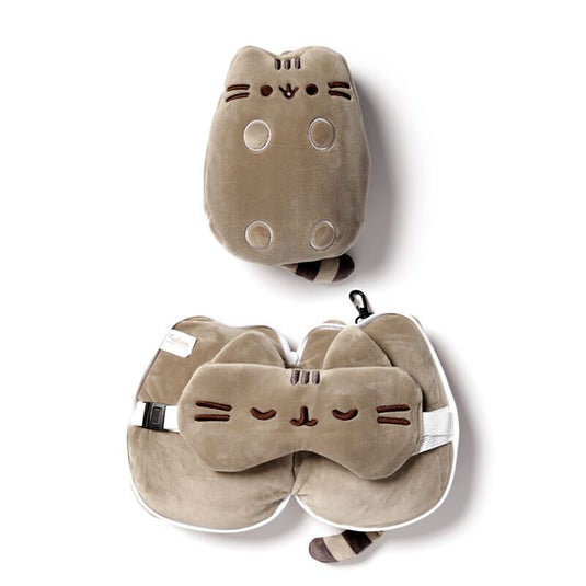 Union pusheen kat rond reiskussen slaapmasker