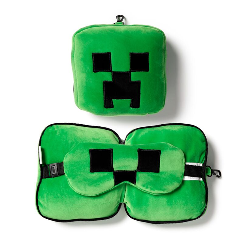 Afbeelding laden in galerijviewer, Union relaxeazzz minecraft creeper rond reiskussen slaapmasker
