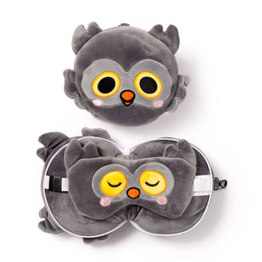 Ty relaxeazzz adoramals winston de uil rond reiskussen slaapmasker