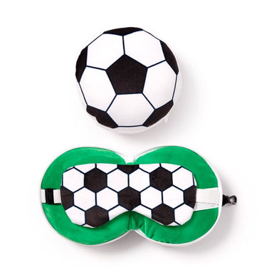 Ty relaxeazzz football rond reiskussen slaapmasker