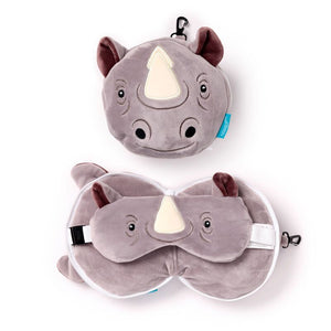 Ty relaxeazzz neushoorn rond reiskussen slaapmasker