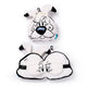 Ty relaxeazzz idefix (dogmatix) asterix rond reiskussen slaapmasker