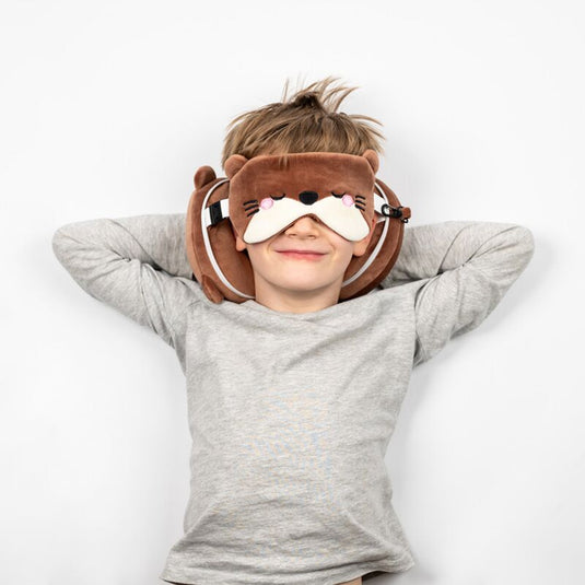 Ty relaxeazzz adoramals henry de otter rond reiskussen slaapmasker